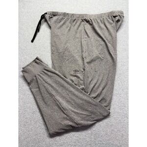 Umbro Mens‎ XL Joggers Heather Gray Athletic Training Sweatpants Drawstring Logo